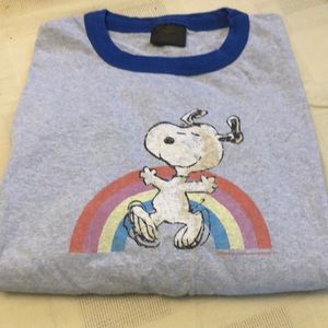 Men’s or Women’s Peanuts - Snoopy Rainbow Tee Shirt - Size Large